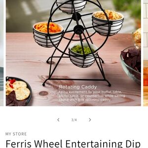 Vintage ferris wheel condiment caddy